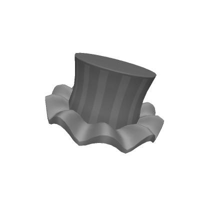 Roblox Item Small Gray Striped Top Hat