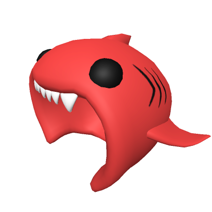 Cute Red Shark Mask Hood - Roblox