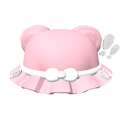 Kawaii Pink and White Bear Bucket Hat | Roblox Item - Rolimon's