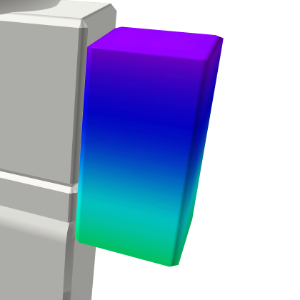 Roblox Item Shiny Rainbow Blocky Guy - Left Arm