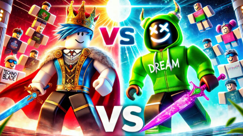 Technoblade vs Dream (Atualização) - Roblox