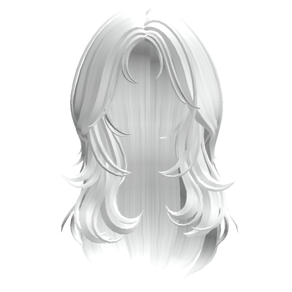 Anime Wolfcut Layered Messy Hair Black to White's Code & Price - RblxTrade
