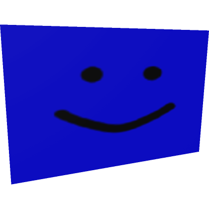 Roblox Item BIGGEST Noob Face Accessory (Blue)