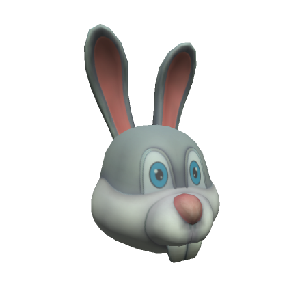 Rabbit Mask (grey and white)'s Code & Price - RblxTrade