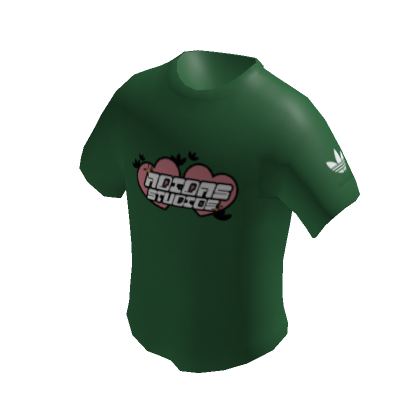 Green adidas shirt roblox discount