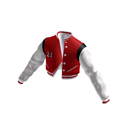 Forever 21 Letterman Jacket - Red | Roblox Item - Rolimon's