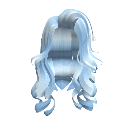 Blue Wavy Girl Hair - Roblox