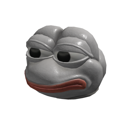 Blue Frog Meme Head - Roblox