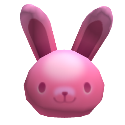Roblox Item Pink Big Bunny Head
