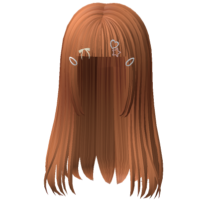 Roblox Item Ginger Preppy Assorted Clip Hair