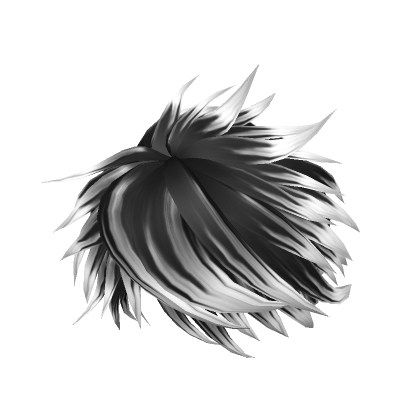 Black to White Messy Hair - Roblox