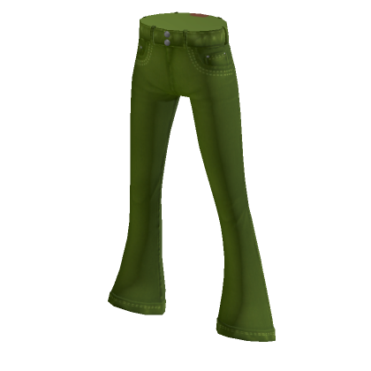 Jeans acampanados Verde Roblox