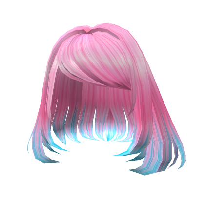 Roblox Item Cloudy Pink Blue Hair