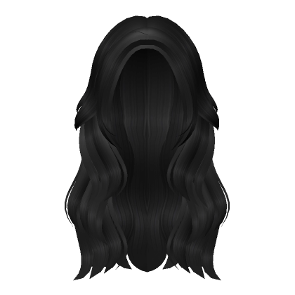 Wavy Hair in Black - Roblox