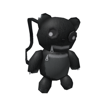 Roblox Item Black Teddy Bear Backpack (3.0)