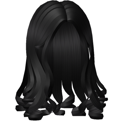 Angelic Curly Hair in Black | Roblox Item - Rolimon's