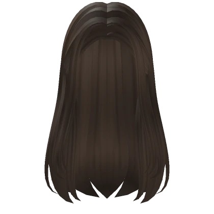 Flowy Straight Voluminous Hair (Brown) | Roblox Item - Rolimon's