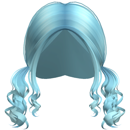Short Wavy Blue Hair - Roblox