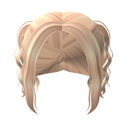 Short blonde curly pigtails's Code & Price - RblxTrade