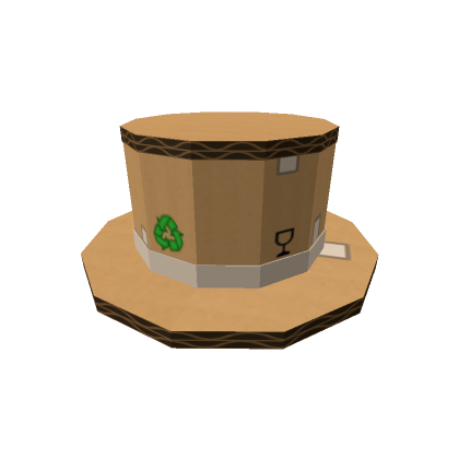 Cardboard Top Hat | Roblox Item - Rolimon's