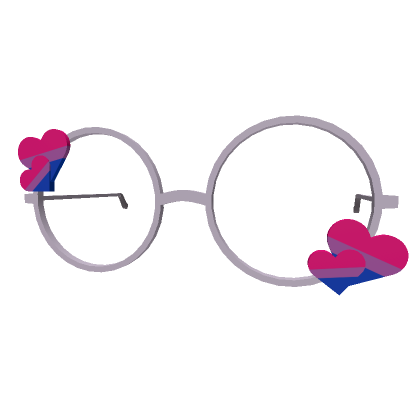 Roblox Item Pride Heart Glasses: Bisexual