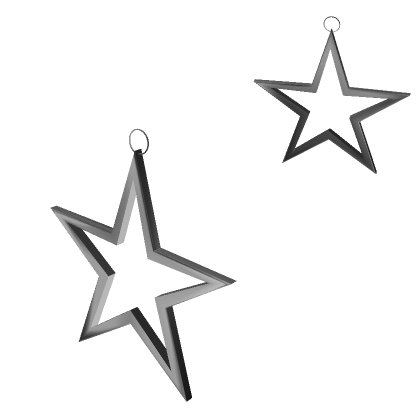 Y2K Iconic Star Earrings | Silver's Code & Price - RblxTrade