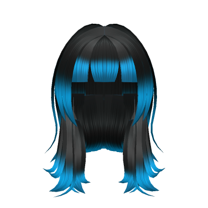Popular Girl Blue & Black Hair's Code & Price - RblxTrade
