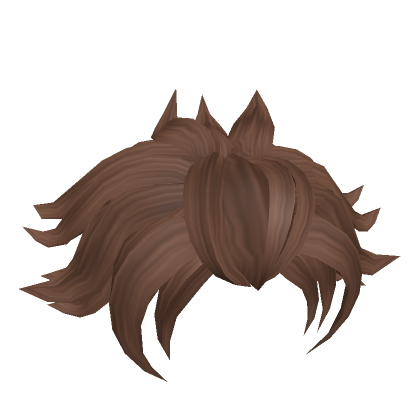 Roblox Item Messy Anime Hairstyle Light Brown 17.0