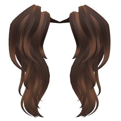 Roblox Item Layered Brown Hair Extensions