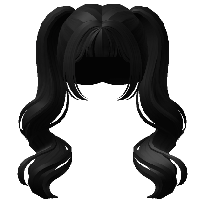 Roblox Item Candy Curly Pigtails Black