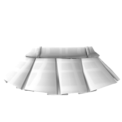 Roblox Item Chibi Mini Ruffle Doll Girl Skirt (White Plaid)