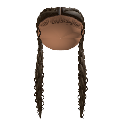 French Braid Pigtails [Brown]