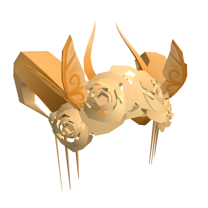 Roblox Item Golden Dragon Rose Horns