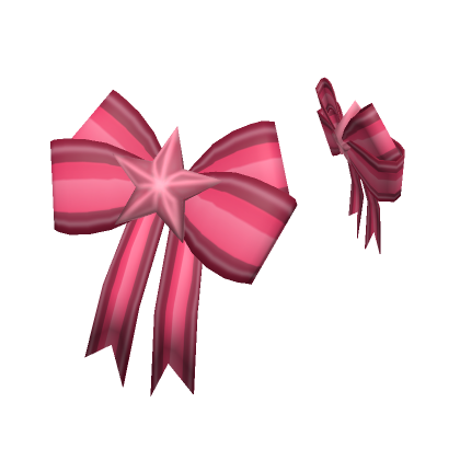 Roblox Item Vibrant Pink Holiday Bows
