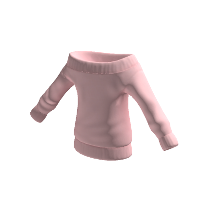 Pink Off Shoulder Sweater's Code & Price - RblxTrade