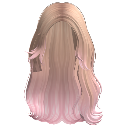 Long Angelic Lush Wavy Hair (Blonde Pink) - Roblox