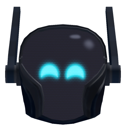 Roblox Item Happy Blue Neon Cyber Mask