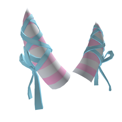 Criss-Cross Ribbon Horns Neon Watermelon