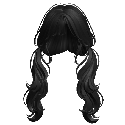 Black Layla Pigtails - Roblox