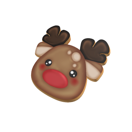 Roblox Item Christmas Reindeer Cookie
