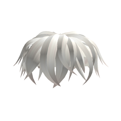 Messy Anime Hair (white)'s Code & Price - RblxTrade
