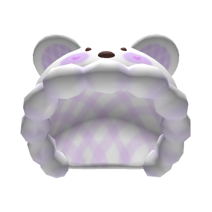 Cute Purple Kawaii Bear Hood's Code & Price - RblxTrade