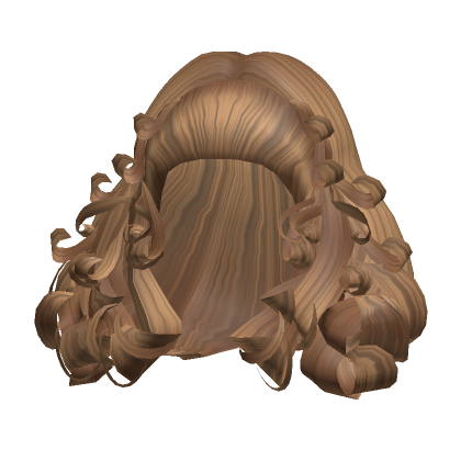 Roblox Item Rose's teased curly Blowout In Light Brown