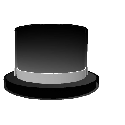 Black And White Gradient Tophat With Outline 