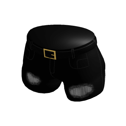 Black ripped new arrivals shorts roblox