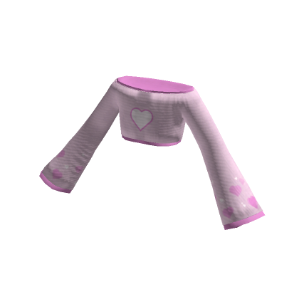 Valentines Off Shoulder Cropped Sweater | Roblox Item - Rolimon's