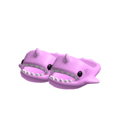 Roblox Item 3.0 Pink Shark Slippers