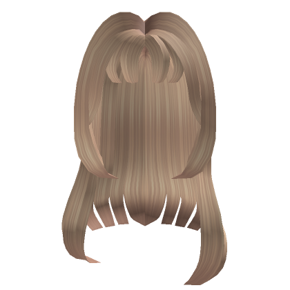 Roblox Item Blonde Wavy Anime Girl Hair With Bangs