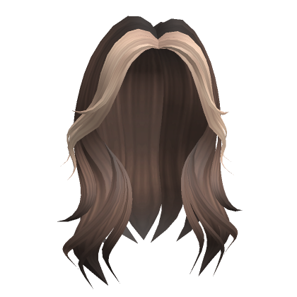 Y2K Layered Wolfcut (Brown and Blonde)'s Code & Price - RblxTrade
