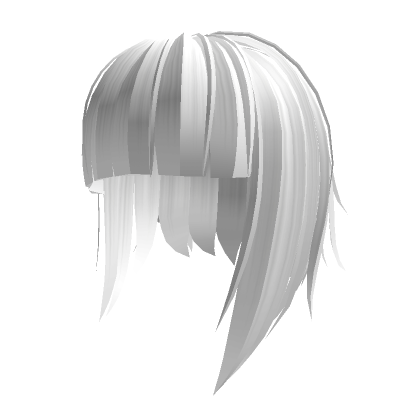 Emo Anime Hair (white) - Roblox